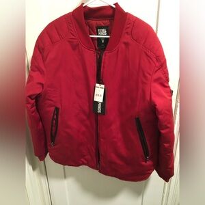 Rebel Minds Red Bomber Jacket